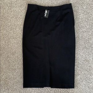424 Fifth Black Pencil Skirt Long SO COMFY